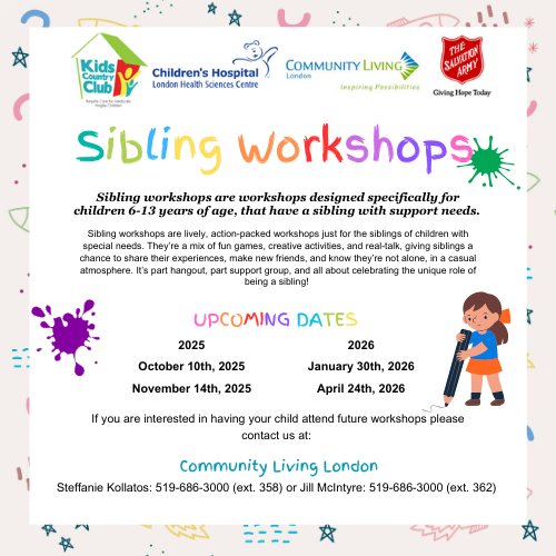 Sibling Workshop flyer