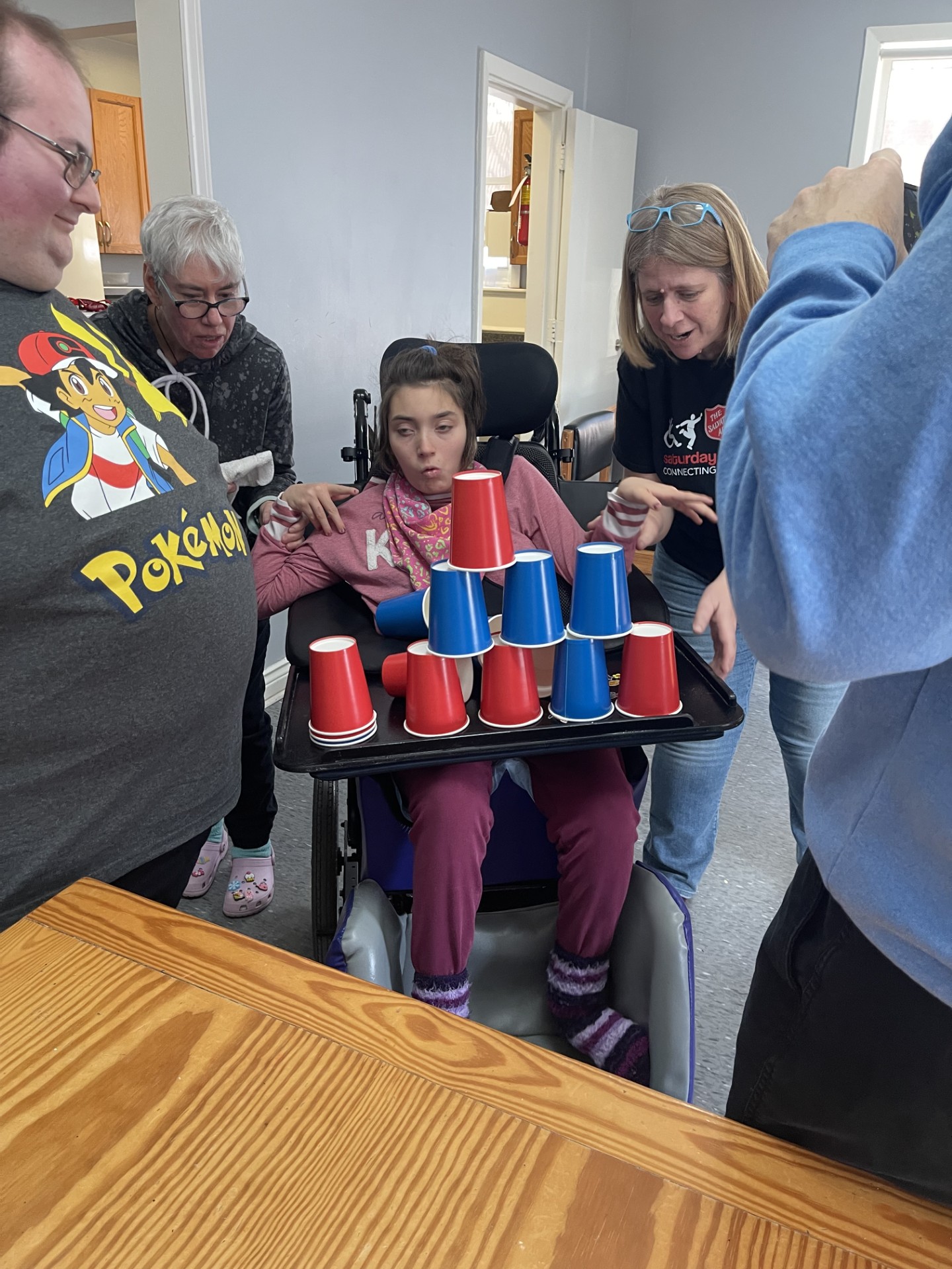 Activity night fun with cups. 