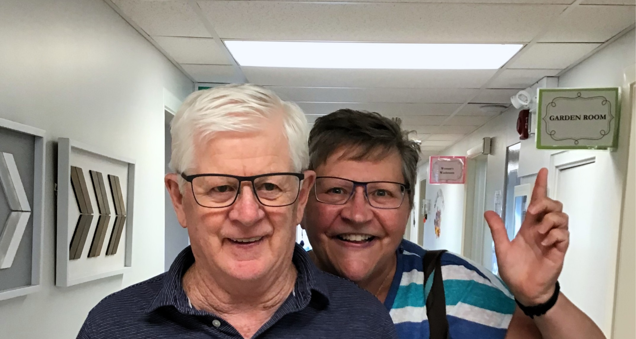 A caregiver and her late spouse who attended the program